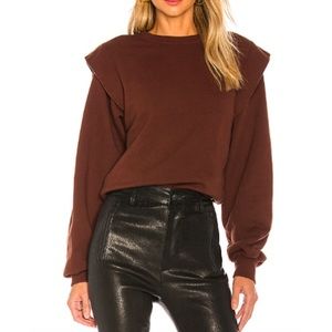 Aritzia Agolde 80s pleated shoulder sweatshirt- Crewneck
